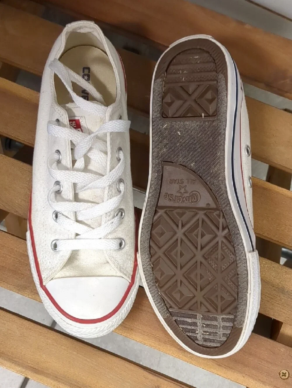 Converse White Canvas Low-Top Sneakers